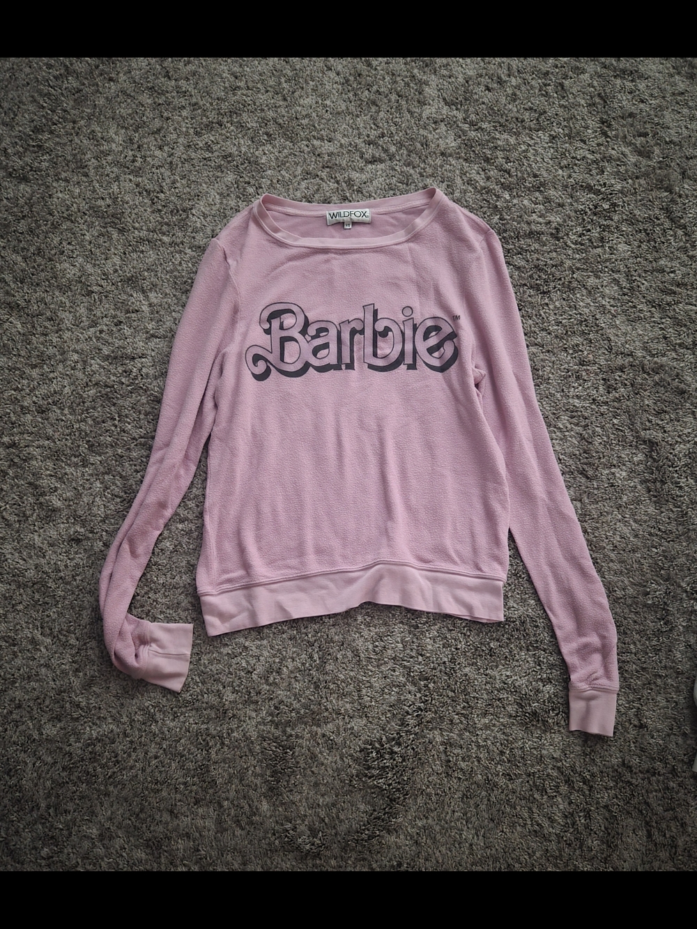 Rare Wildfox Barbie Baggy Beach Jumper Sweater, Barbie Pink, Size XS